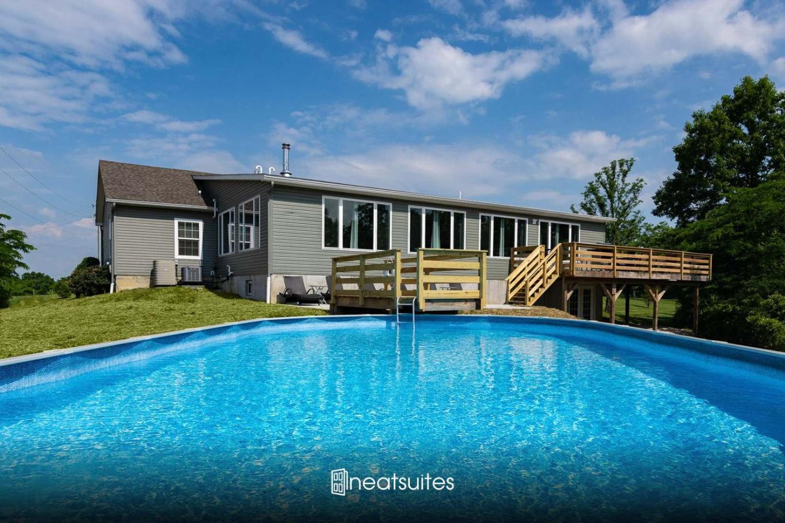 Villa 80 Acre Retreat With Pool - Minutes To Ark - Sleeps 15 Williamstown Esterno foto